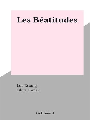 cover image of Les Béatitudes